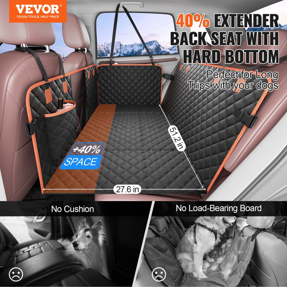 WMDY24158 - Waterproof Dog Car Seat Cover for SUVs & Trucks, Non-Slip Design