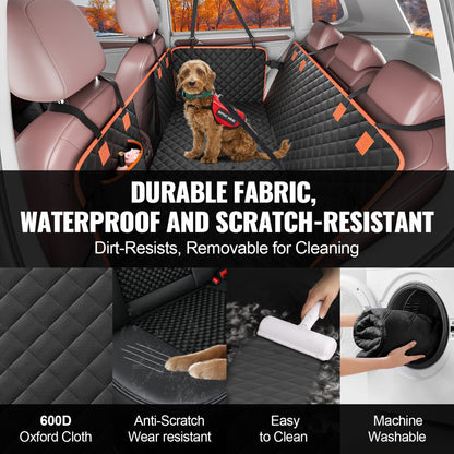 WMDY24158 - Waterproof Dog Car Seat Cover for SUVs & Trucks, Non-Slip Design