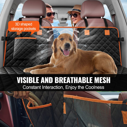 WMDY24158 - Waterproof Dog Car Seat Cover for SUVs & Trucks, Non-Slip Design