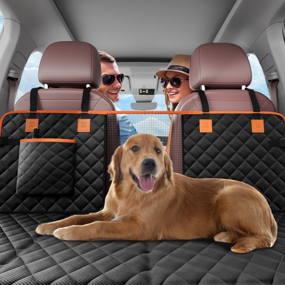 WMDY24158 - Waterproof Dog Car Seat Cover for SUVs & Trucks, Non-Slip Design
