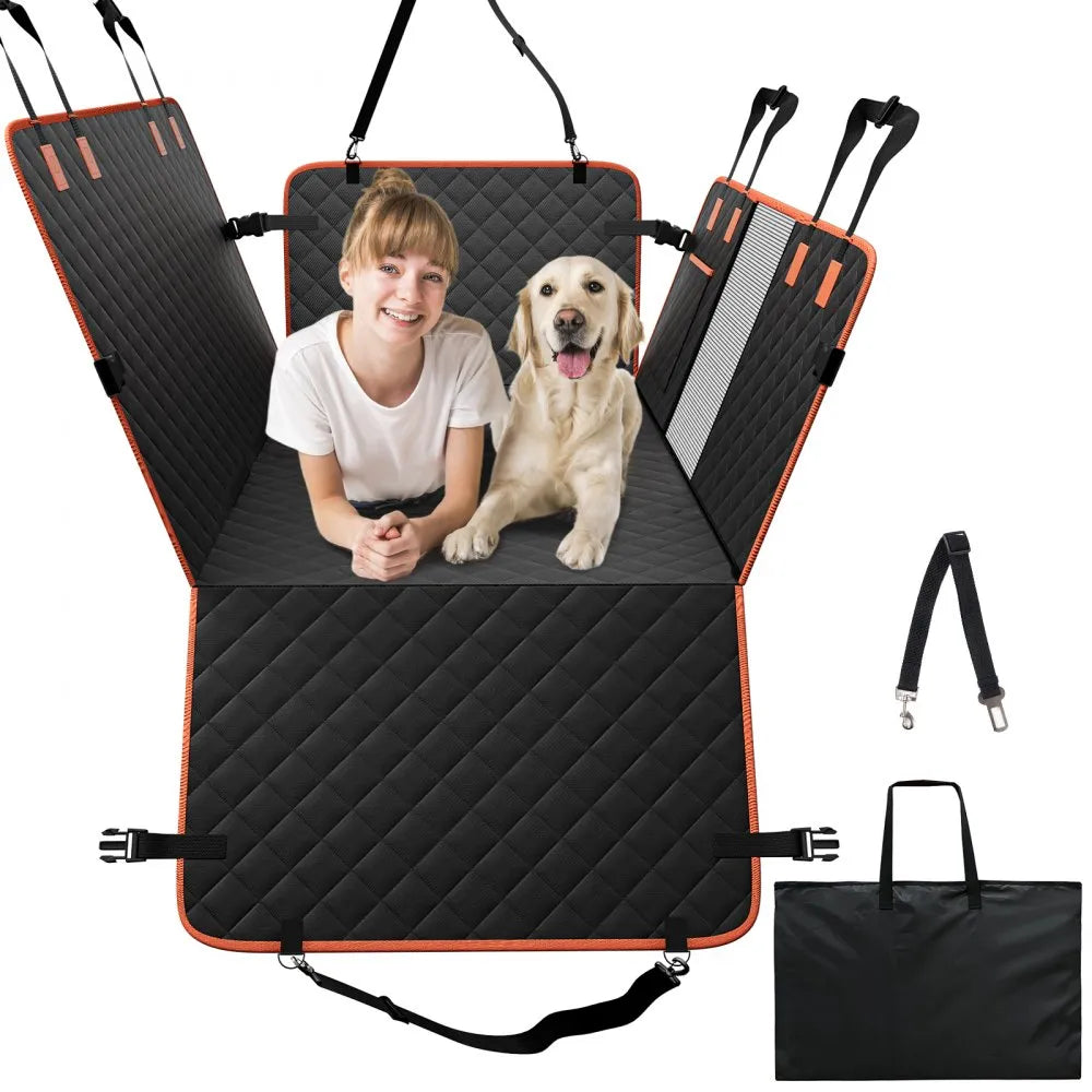 WMDY24158 - Waterproof Dog Car Seat Cover for SUVs & Trucks, Non-Slip Design