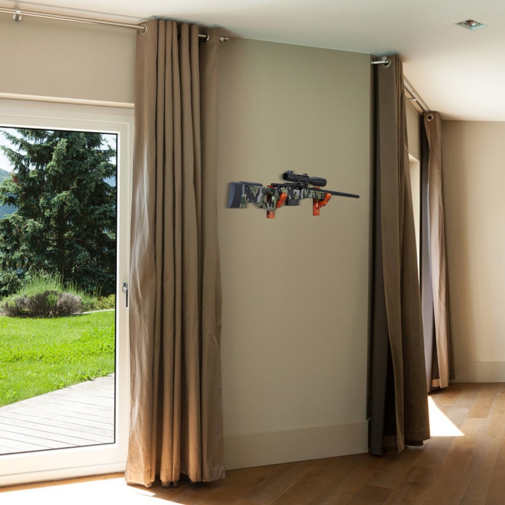 WZ003 - Stylish Solid Wood Gun Rack for Secure Display & Storage