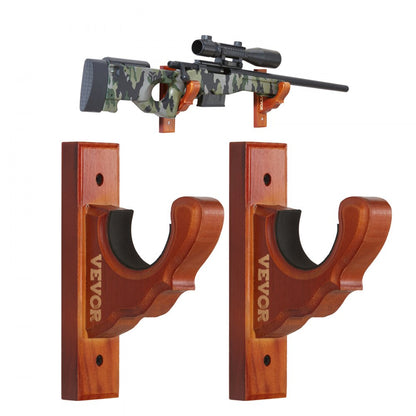 WZ003 - Stylish Solid Wood Gun Rack for Secure Display & Storage
