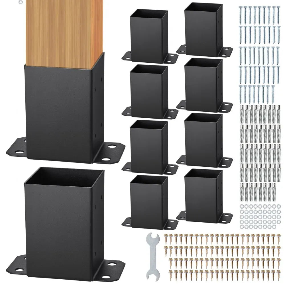 QBLZ-4in-10 - 3.8x5.5x6.4 Inch Post Base Brackets for Columns