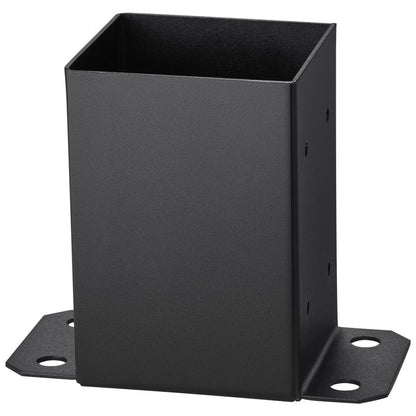 QBLZ-6in-4 - Durable 4x4 Post Base Brackets, 3.8x5.5x6.4 Inches