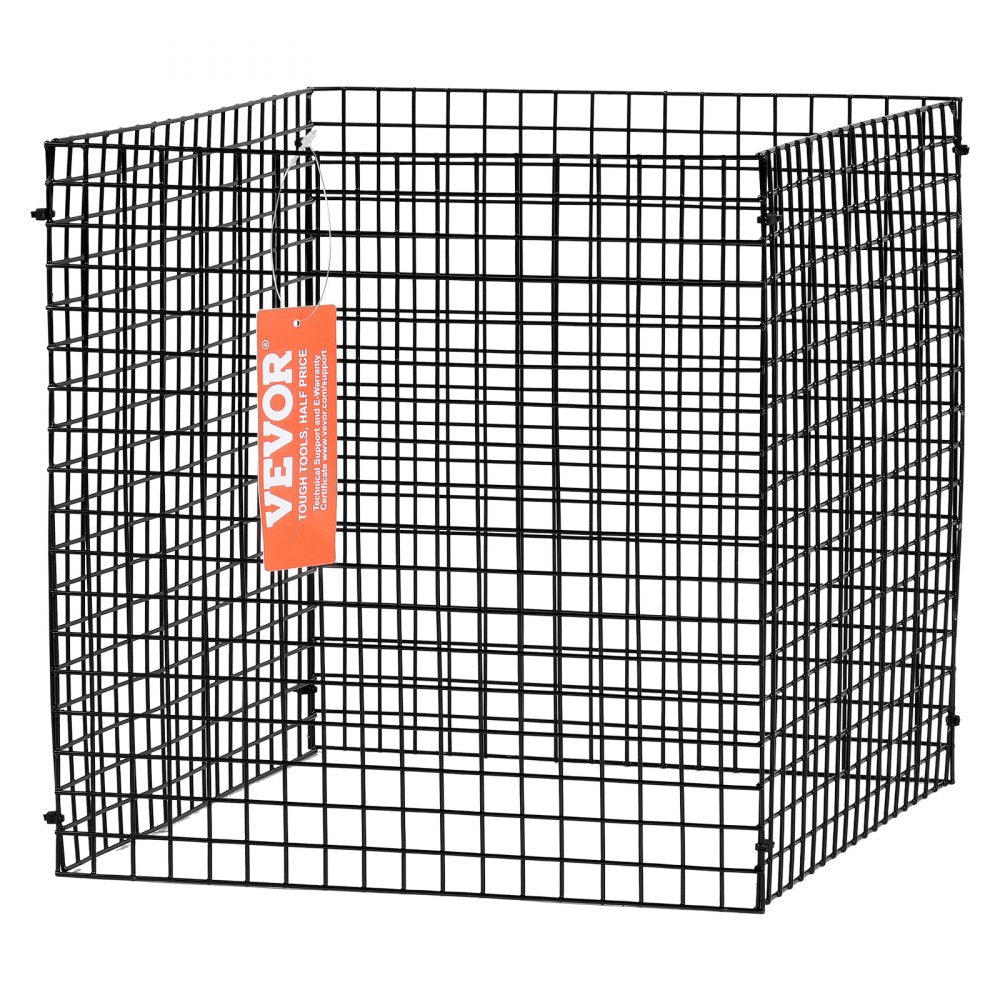 JSQBWZCL-12in-10P - Stackable Carbon Steel Plant Cage for Vegetable Protection