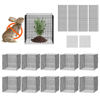JSQBWZCL-12in-10P - Stackable Carbon Steel Plant Cage for Vegetable Protection
