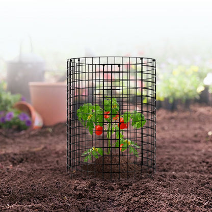 JSQBWZCL-14in-6P - Stackable 14" H Carbon Steel Plant Protector Cage