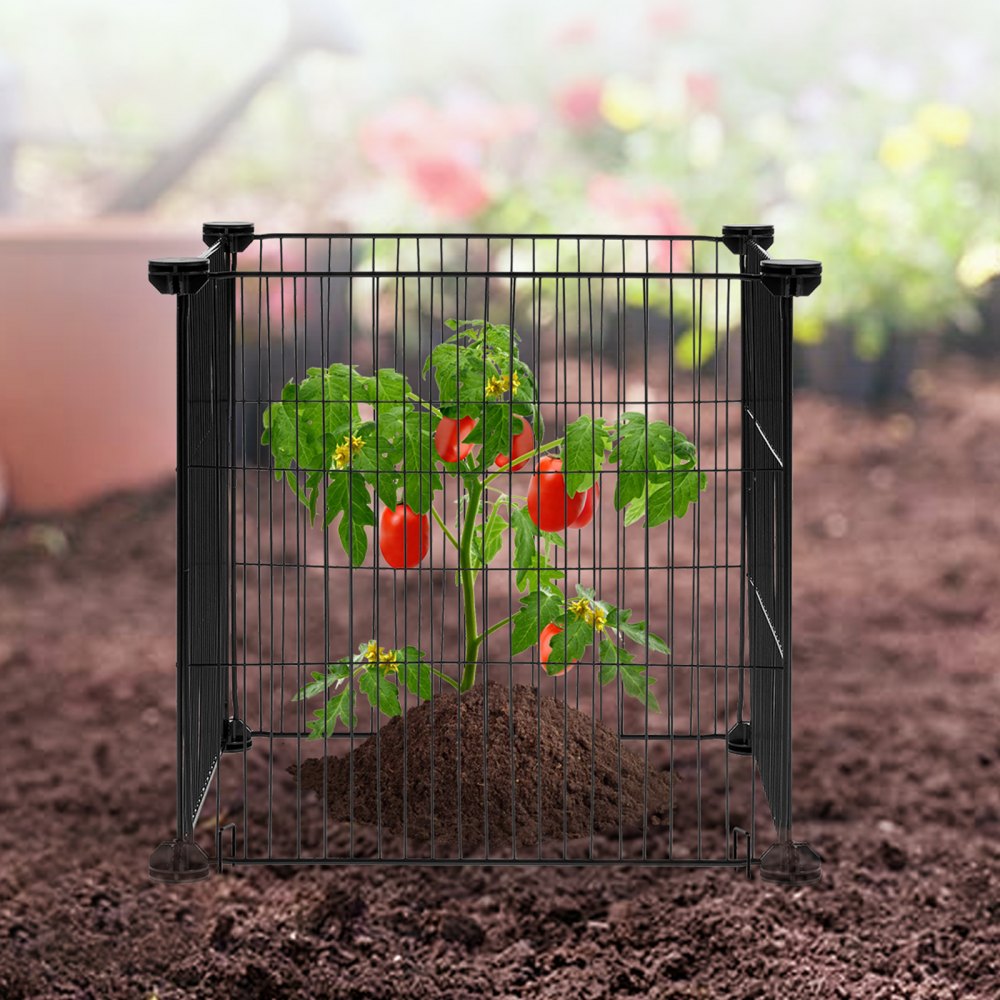 JSQBWZCL-14in-5P - Customizable 5-Piece Stackable Plant Protector Set