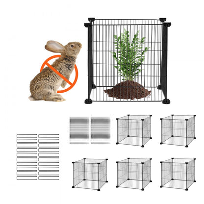JSQBWZCL-14in-5P - Customizable 5-Piece Stackable Plant Protector Set
