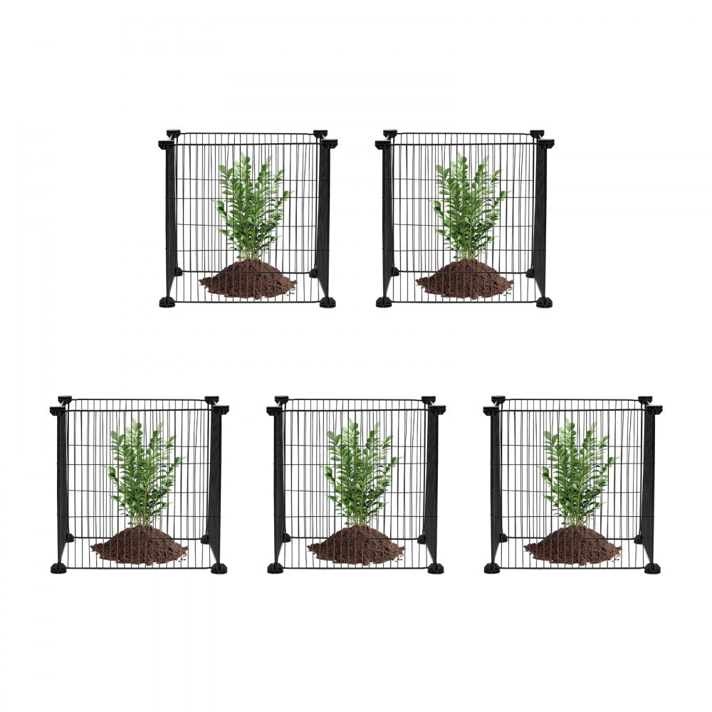 JSQBWZCL-14in-5P - Customizable 5-Piece Stackable Plant Protector Set