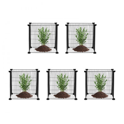 JSQBWZCL-14in-5P - Customizable 5-Piece Stackable Plant Protector Set