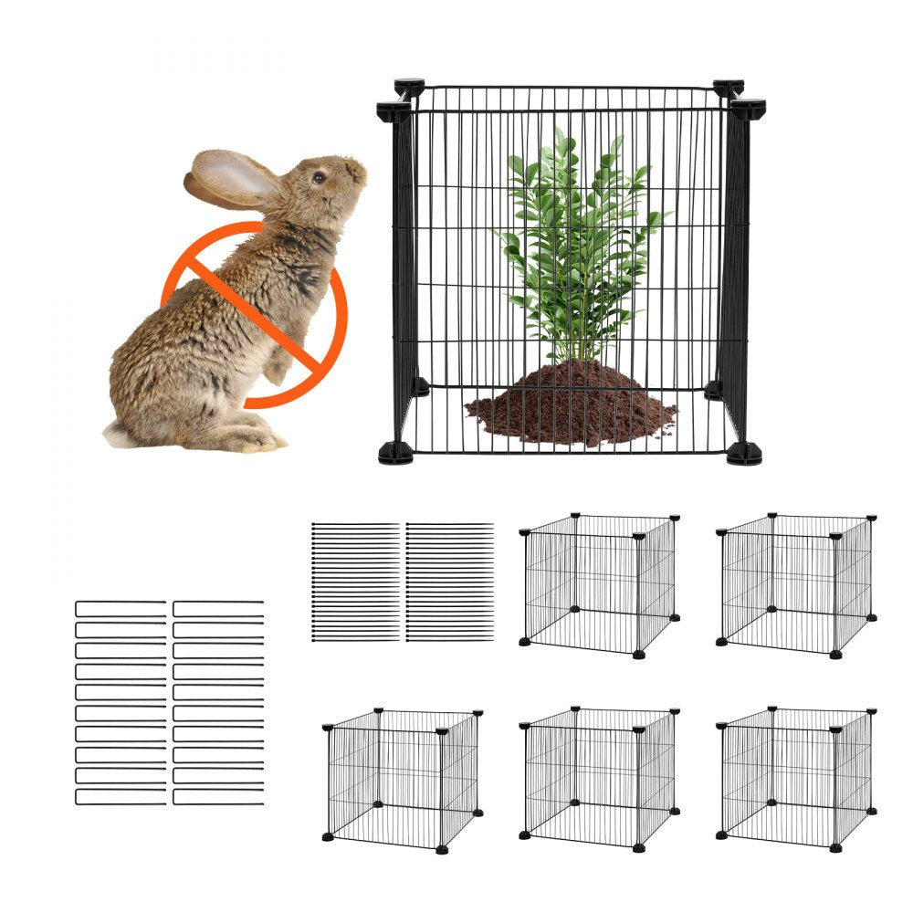 JSQBWZCL-14in-5P - Customizable 5-Piece Stackable Plant Protector Set