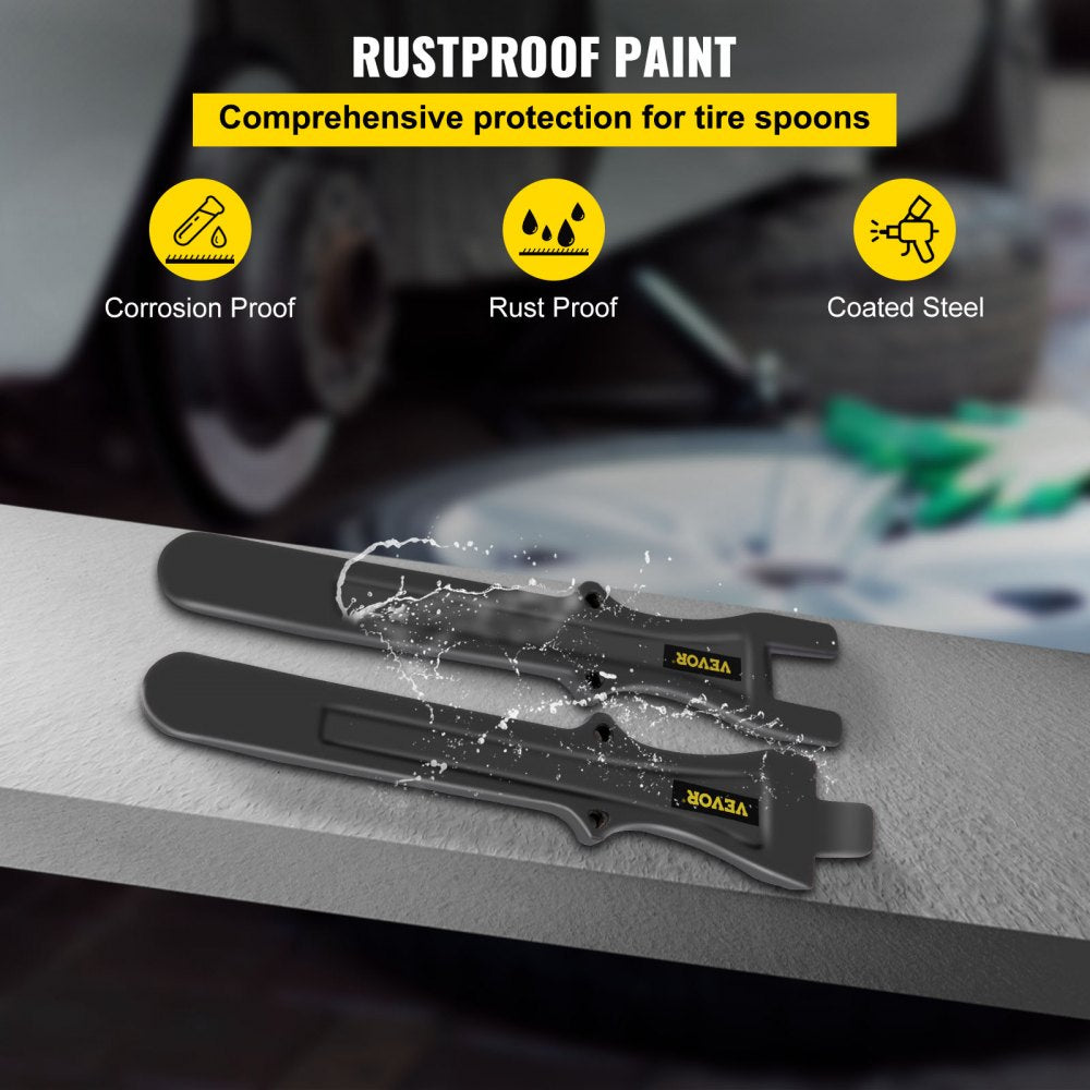 VV-TBB-11 - 9.65" Durable Steel Tire Irons for Easy Tire Changing