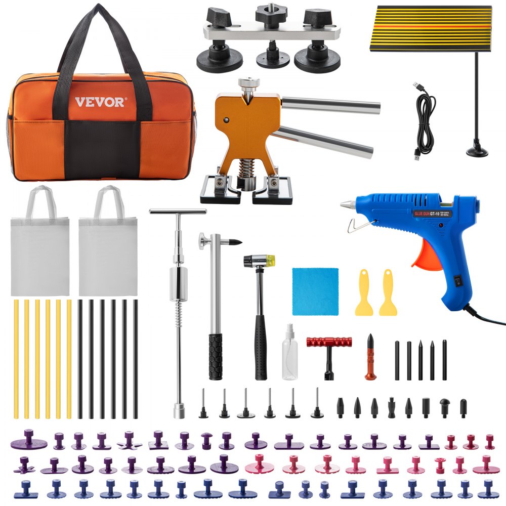 VV-PR-T8902 - 89-Piece Paintless Dent Removal Tool Kit for Minor Repairs