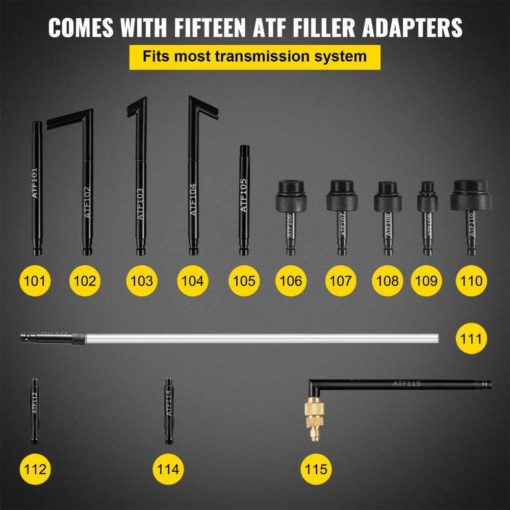 10L ATF Pump - 10L Manual Transmission Fluid Pump with 14 Adapters
