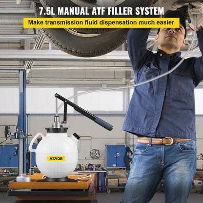 7.5L ATF Tank - Durable Transmission Fluid Pressure Bleeder with Flow Control