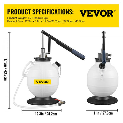 7.5L ATF Tank - Durable Transmission Fluid Pressure Bleeder with Flow Control