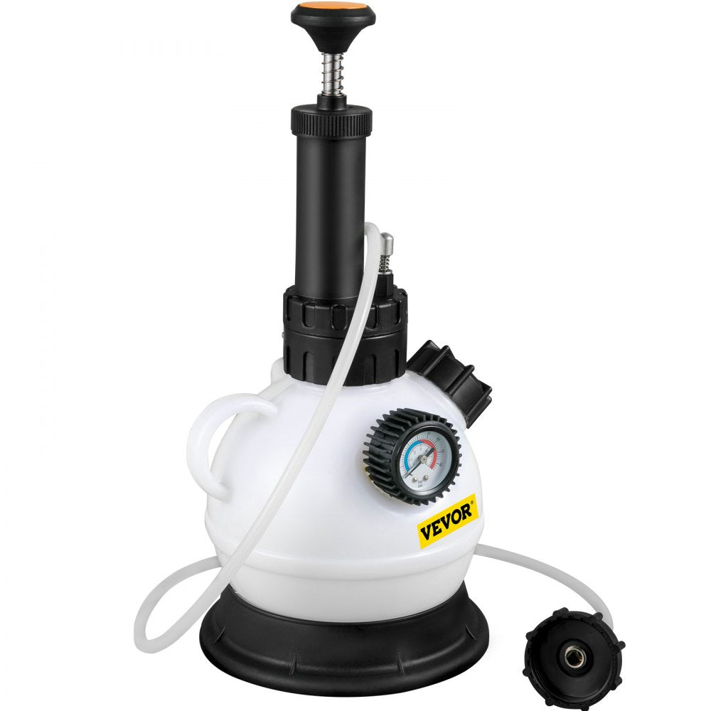 2.0L BRAKE FLUID BLEEDER - Durable Pressure Bleeder with Adapter and Gauge
