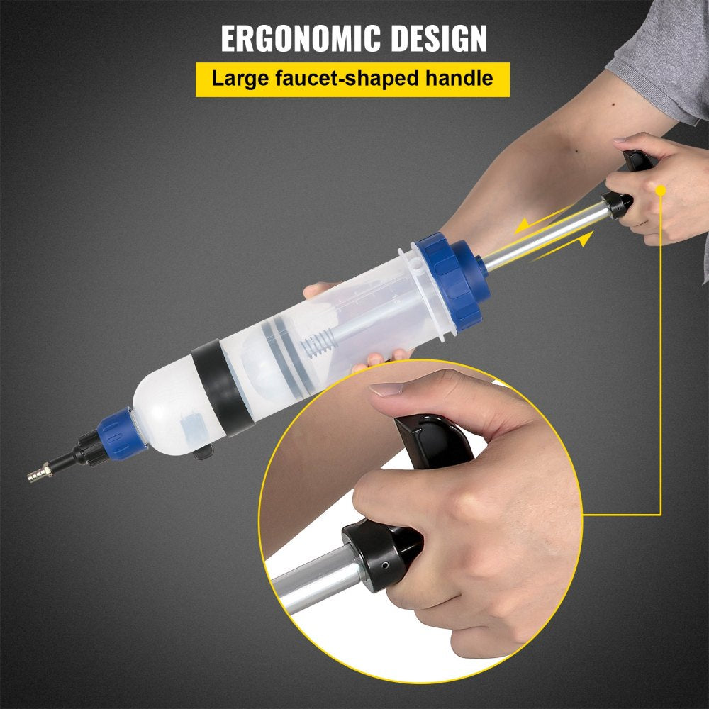 1.5L Oil Extractor - Ergonomic Brake Fluid Extractor with 1500ml Capacity