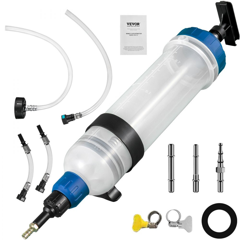 1.5L Oil Extractor - Ergonomic Brake Fluid Extractor with 1500ml Capacity