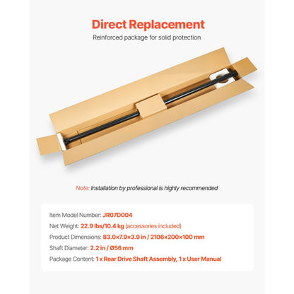 JR07D004 - Durable Rear Drive Shaft Assembly for 1997-2001 Honda CR-V 4WD