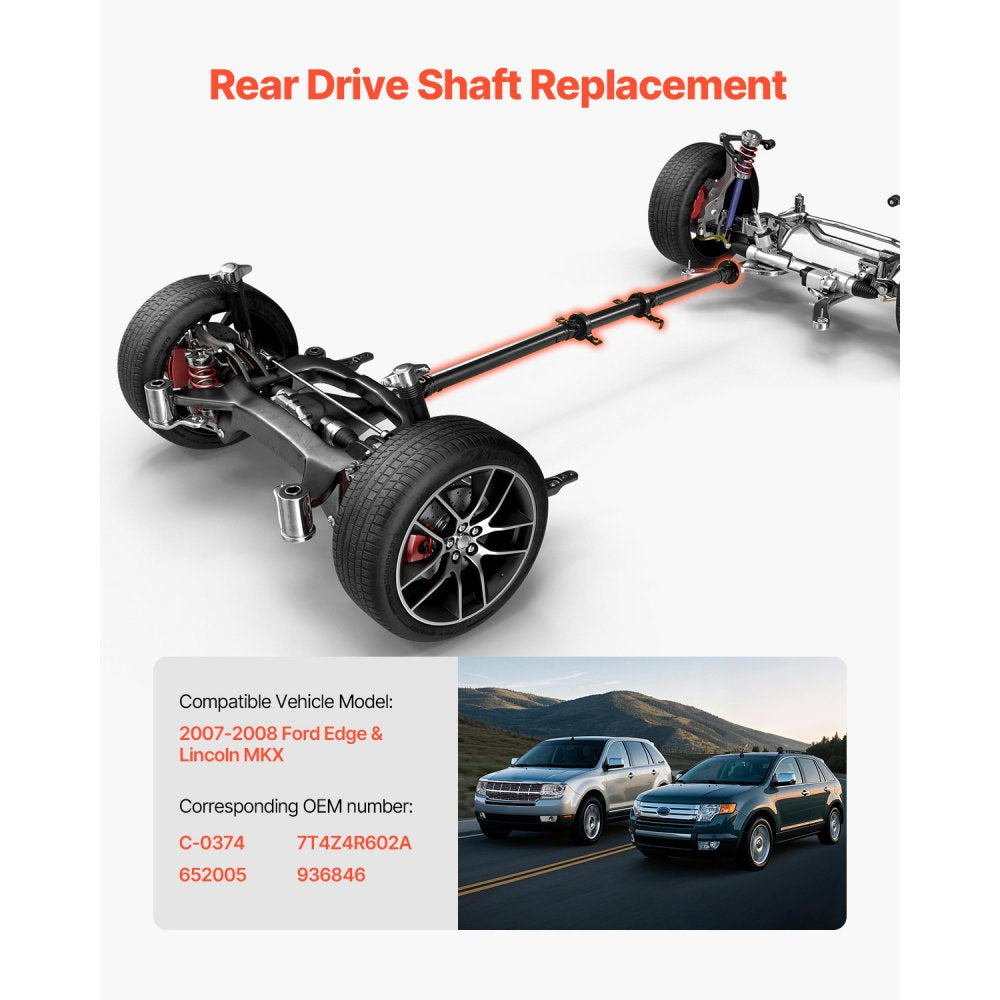JR04D021 - Durable Rear Drive Shaft for 2007-2008 Ford Edge, Lincoln MKX