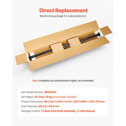 JR04D021 - Durable Rear Drive Shaft for 2007-2008 Ford Edge, Lincoln MKX