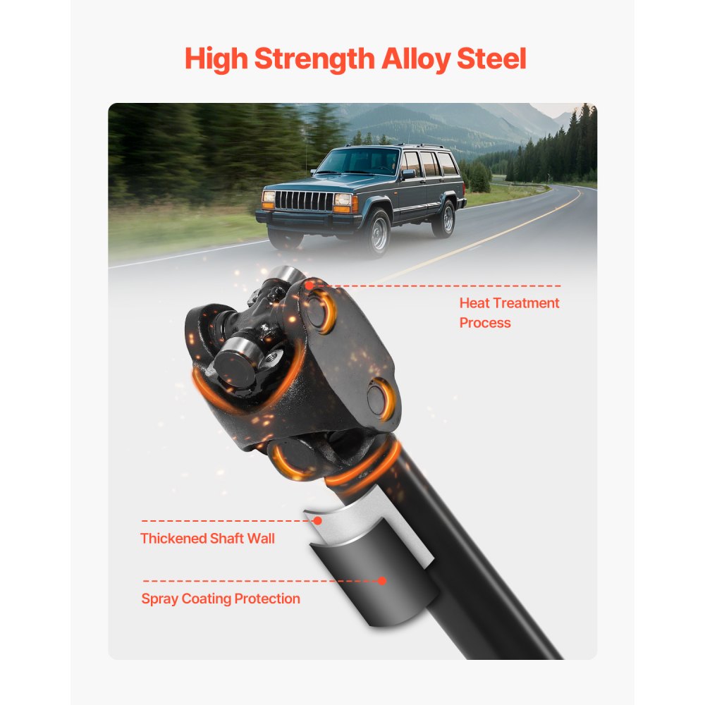 JR08D011 - Durable Front Drive Shaft for 1987-2001 Jeep Cherokee 4.0L