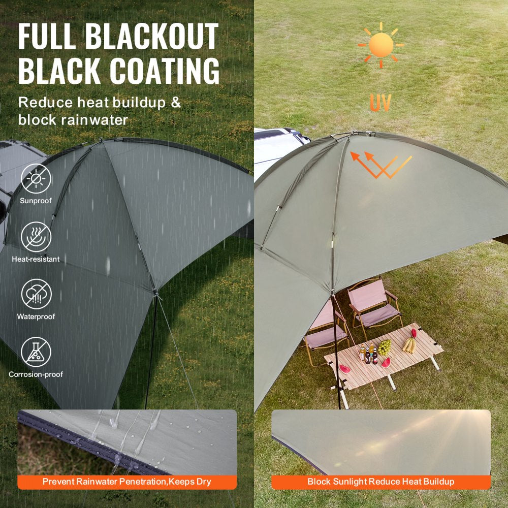 ATWCA3223 - 10' x 7' VEVOR Vehicle Awning for Camping & Picnics