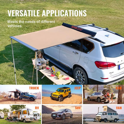ATSA2025 - UV50+ Waterproof Retractable Side Awning for Vehicles