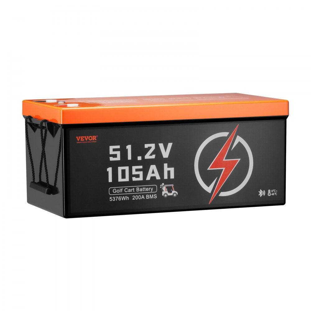 HD-51.2-100-SK-C - 105Ah 48V Lithium Battery with LCD & Bluetooth Monitoring