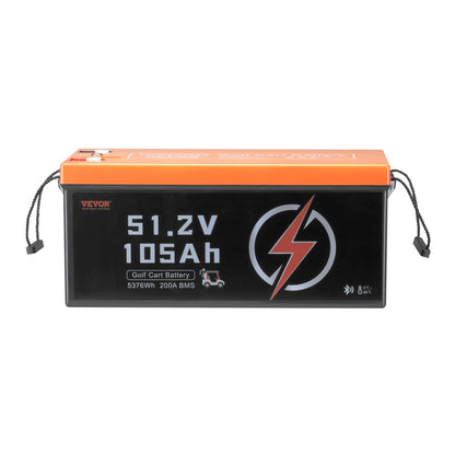 HD-51.2-100-SK-C - 105Ah 48V Lithium Battery with LCD & Bluetooth Monitoring