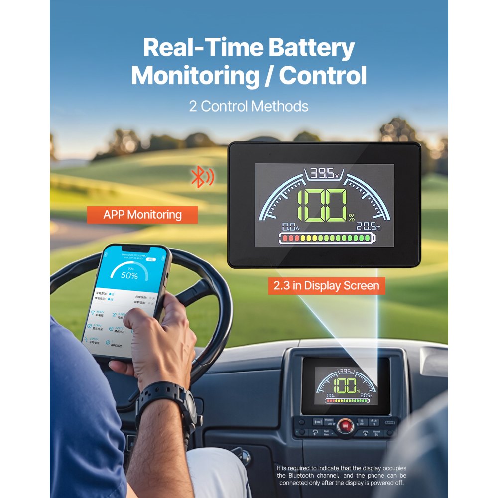 HD-38.4-100-CK-C - 105Ah 36V Lithium Battery with Bluetooth LCD Monitor