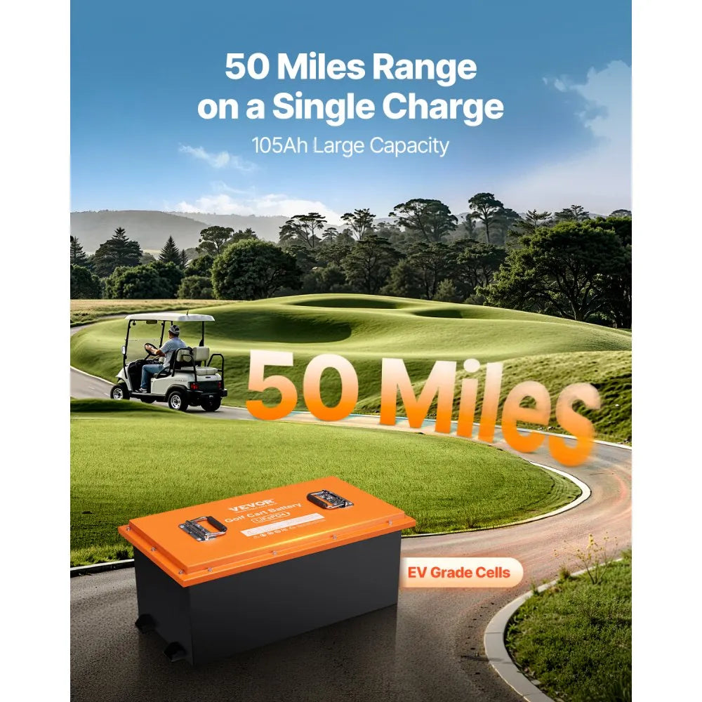 HD-51.2-100-TK-C - 105Ah Lithium Battery with LCD & Bluetooth Connectivity