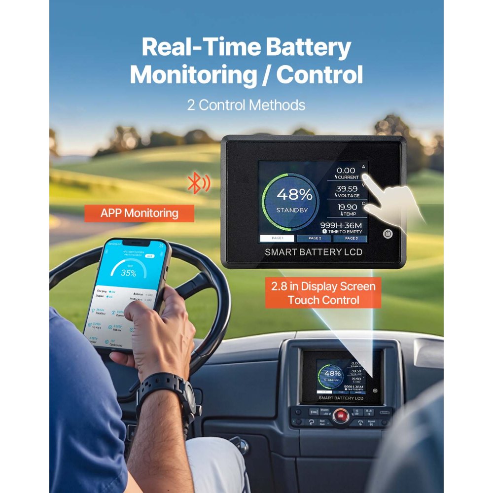 HD-38.4-100-TK-C - 105Ah 36V Lithium Battery with LCD Touch Monitor