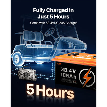 HD-38.4-100-TK-C - 105Ah 36V Lithium Battery with LCD Touch Monitor