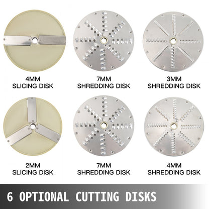 JKC-300 - Multi-Functional Stainless Steel Vegetable Cutter with 6 Disks