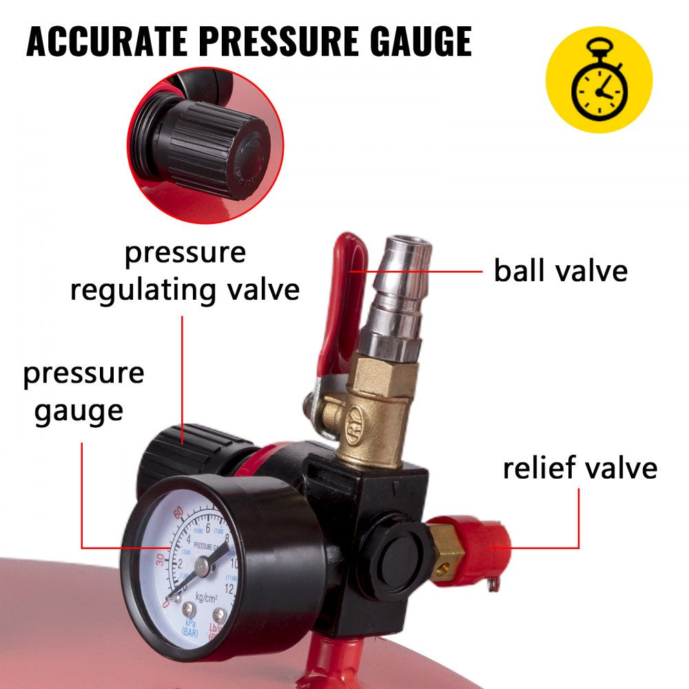 917-02 - 20 Gallon Steel Waste Oil Drain Tank with Adjustable Pressure