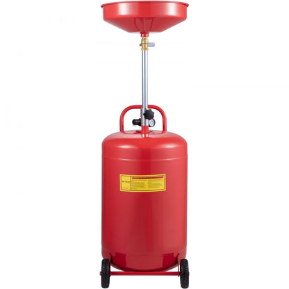 917-02 - 20 Gallon Steel Waste Oil Drain Tank with Adjustable Pressure