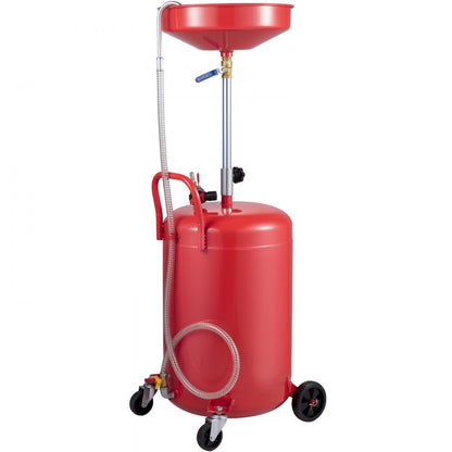 917-02 - 20 Gallon Steel Waste Oil Drain Tank with Adjustable Pressure