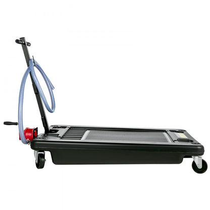 010734895749 - 17 Gallon Low-Profile Oil Drain Pan with Pump and Casters