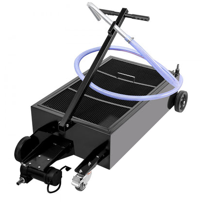 010358073982 - 25-Gallon Oil Drain Pan with Pump & Locking Casters