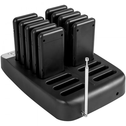 F100 - 10-Pager Wireless Calling System with 98 Channels for Restaurants