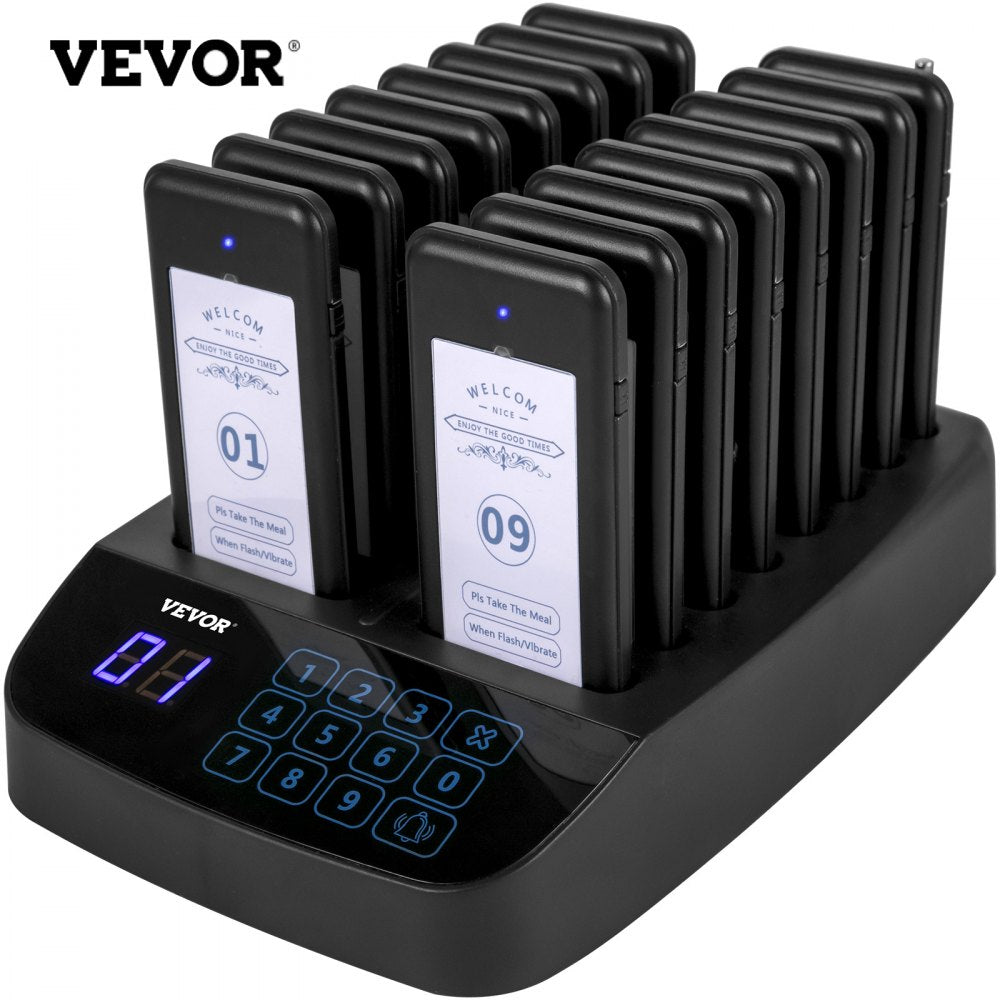 F101 - 98-Channel Restaurant Pager System with 300-500m Range
