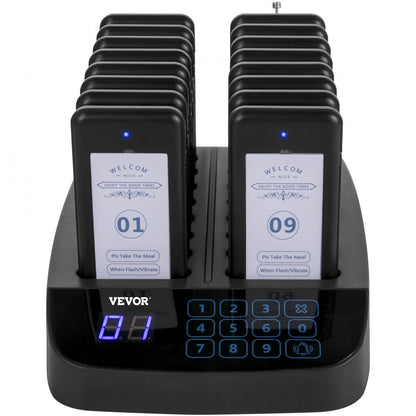 F101 - 98-Channel Restaurant Pager System with 300-500m Range