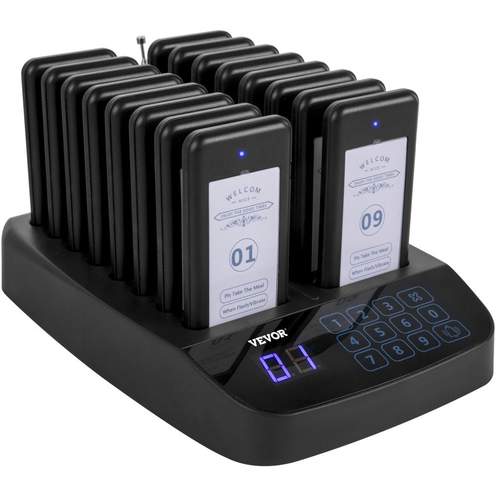 F101 - 98-Channel Restaurant Pager System with 300-500m Range