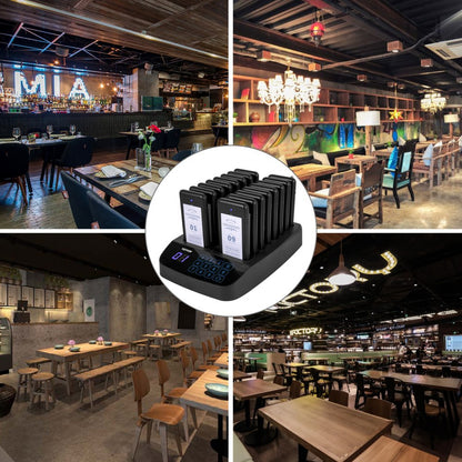 F101 - 98-Channel Restaurant Pager System with 300-500m Range