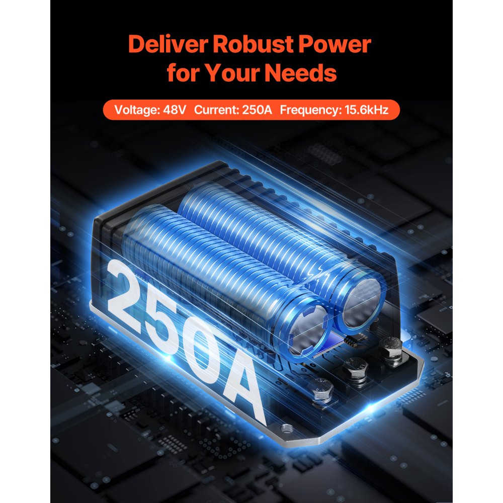 1206HB-5201 - EZGO 48V 250A Golf Cart Speed Controller, Easy Install