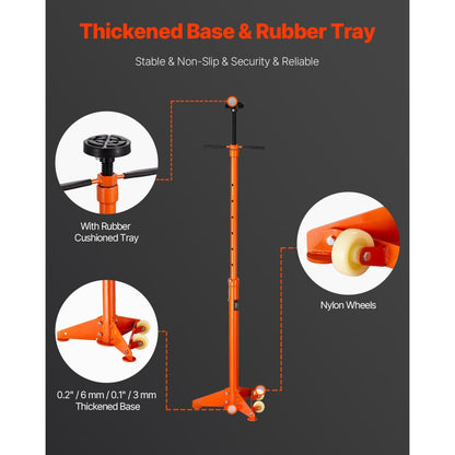 US076 - 3/4 Ton Steel Underhoist Stand, Height 38.4" - 75.4" Adjustable